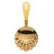 Mercer M37029GD Barfly Julep Strainer, 7" Scalloped, Handle/Hanging Hole, 18/8 Steel, Gold 1 image