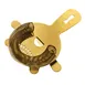 Mercer M37071GD Barfly Spring Bar Strainer 5-5/8" 4-Prong Replaceable Spring 18/8 Stainless Gold 1 image