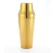 Mercer M37085GD Shaker Set, 24 oz (700 ml) 2‑Piece, 3‑1/2" Dia x 9‑3/4" H, 18/8 Stainless, Gold‑Plated 1 image