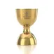 Mercer M37098GD Barfly Straight Rim Jigger, 25 & 50 Ml (0.67 & 1.69 oz) Gold Plated Stainless Steel 1 image