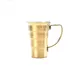 Mercer M37108GD Barfly Jigger – 2 oz (60 ml) Stepped Steel, Gold‑Plated, Handle, ½ oz & 1½ oz Marks 1 image