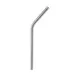 Mercer M37117 Barfly Straw – 5/16" Dia x 6.5" Curved, Rolled Edge, 18/8 Steel Mirror 1 image