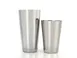Mercer M37152 Soho 2-Piece Shaker Set, 28 oz & 18 oz Stainless Steel, Satin, Mirror Exterior 1 image