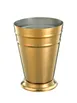 Mercer M37168GD Barfly Deluxe Julep Cup, 13.5 oz, 3-1/2" Top Dia x 4-5/8" H, Dual Rib, Gold Plated 1 image