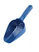 Mercer M37180 Ice Scoop – 12 oz Blue Polypropylene, Flat Bottom, Slotted Design for Kitchen Use 1 image