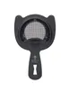 Mercer M37185MBK Bar Strainer – 6" Heavy-Duty 18/8 SS Black Fine Mesh 2‑Prong Spring Hanging Hole 1 image