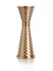 Mercer M37202ACP Barfly Diamond Lattice Jigger, 1-oz / 2-oz Steel, Copper-Plated, Internal Markings 1 image