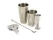 Mercer M37206 Barfly 5‑Piece Set Full/Half Shakers, 1/2 oz Jigger, 13‑3/16" Spoon, Strainer, Steel 1 image