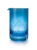 Mercer M37220BL - Mixing Glass 17 Oz (500 Ml) 3‑3/4" Dia. x 5‑1/2" H, Blue Base, Pouring Spout 1 image