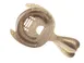 Mercer M37305SPTABR Bar Strainer – 6" 2‑Prong, Replaceable Spring, 18/8 Stainless Core Bronze 1 image