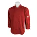 Mercer M60010RDS Chef Jacket, Red, S, Sleeve, 65/35 Cotton‑Poly Twill, 8 Buttons, Shoulder Pocket 1 image
