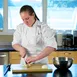Mercer M60012WHXS Chef Coat, XSmall White, Long Sleeve, 65/35 Poly‑Cotton Twill, 8 Knot Buttons 2 image