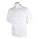 Mercer M60014WH3X Unisex Chef Jacket, 3X Large White Short‑Sleeve, PolyCotton Twill, 8 Knot Buttons 1 image