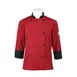 Mercer M60018RDB5X Chef Coat, 5X Red/Black, 3/4 Sleeve, 65/35 Poly/Cotton Twill, 8‑Btn, Pocket 1 image