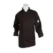 Mercer M60022BKXXS Women's Chef Jacket, XXS Black, Long Sleeve, 65/35 Poly‑Cotton Twill 1 image