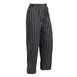 Mercer M60030BCSXS - Unisex Chef Pants, XSmall, Black Chalk Stripe, 65/35 Poly/Cotton, Striped 1 image