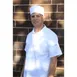 Mercer M60070WH Baker's Skull Cap, White 65/35 Poly/Cotton Twill, Mesh Top, Velcro Closure- Chef Hat 2 image