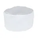 Mercer M60070WH Baker's Skull Cap, White 65/35 Poly/Cotton Twill, Mesh Top, Velcro Closure- Chef Hat 1 image