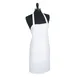 Mercer M60100WH Millennia Bib Apron, 33" x 29" White, 100% Polyester, No Pocket – Ideal for Hotel & Restaurant Use 1 image