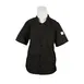 Mercer M60200BK3X - Unisex 3XL Black Poly/Cotton Cook Shirt, Short Sleeve, 5-Button Front, Mesh Back 1 image