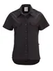 Mercer M60350BKM Brewer Work Shirt Women’s Medium Black 65/35 Poly/Cotton Short‑Sleeve Button Front 1 image