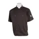Mercer M61012BKM Chef Jacket, Medium Black, Short‑Sleeve, 65/35 Poly‑Cotton Twill, 8‑Button Front 1 image