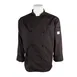 Mercer M61020BK3X Chef Jacket, 3X Black Unisex Long Sleeve, 65/35 Poly‑Cotton, Cloth Knot Buttons 1 image