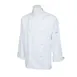 Mercer M61020WHXS Chef Jacket, XSmall White, Sleeve, 65/35 Poly/Cotton, 8‑Button Knot, Side Slits 1 image
