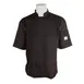 Mercer M61022BKM Unisex Chef Jacket, Medium Black, Short Sleeve, 65/35 Poly‑Cotton Twill Buttons 30" 1 image