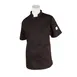 Mercer M61042BKM Women's Chef Jacket, Medium Black Short‑Sleeve, 65/35 Poly/Cotton Twill Pocket 1 image