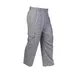 Mercer M61051HT4X Unisex Cargo Pants, 4XL Black/White Houndstooth, Poly/Cotton 65/35 Elastic Pockets 1 image