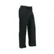 Mercer M61080BK1X Women's Chef Pants 1X Black Cotton Twill Elastic Waist Belt Loops 4 Pockets Cuffs 1 image