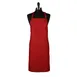Mercer M61110RD - Genesis Bib Apron, 33" x 23" Red, 65/35 Poly/Cotton Twill, Adjustable Neck Strap, Single Pocket 1 image