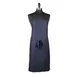 Mercer M61120NB Bib Apron, 33" x 23" Navy Blue, Neck Strap, 65/35 Poly/Cotton Twill, Pocket‑Free, Hospitality Kitchen 1 image
