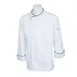 Mercer M62020WBS Chef Coat – Small White Long‑Sleeve Jacket, 65/35 Poly/Cotton Twill, 12 Buttons 1 image