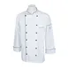 Mercer M62090WBXS Chef Jacket, XSmall White Long‑Sleeve Unisex, 65/35 Poly/Cotton Twill 1 image