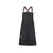 Mercer M63208DENBR Bib Apron – 25" x 30½" black cotton denim, leather straps, metal closures, 5 pockets, adjustable 1 image