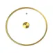Spring USA 357-5-28 Gold Accent Glass Cover, Lid Holder for Ironlite, Ambassador and Venice Chafer Dishes, Glass Finish 1 image