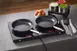 Spring USA 8478-60/16 Vulcano Fry Pan, 8 oz (0.5 pt) 6" dia x 1‑1/8" H, Quantanium finish, induction‑ready, 500°F max 4 image