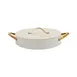 Spring USA 8756-2-28 Buffet Chafing Dish, 4‑Quart (1 gal) Ivory Finish, Heavy‑Duty Smallware for Buffet Service 1 image