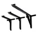 Original Wood Seating BS-CL21 Cantilever Table Base, 21in, Cast Iron, Black Powder Coat Finish 1 image
