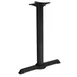 Original Wood Seating BS0522 Black Powder Coat Steel Restaurant Table Base, 5x22 Single Leg, 3 Dia. Column, Dining Height 1 image