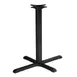 Original Wood Seating BS2230 24x30in Dining Height Stamped Steel Table Base, Black Powder Coat 1 image