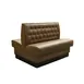 Original Wood Seating BT-D-42 Double Booth, 48L x 42H, Upholstered Diamond Back & Seat, 4 Contoured Foam, Plywood & Solid Wood Frame 1 image