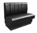 Original Wood Seating C6-S-48 Single Booth, 48L, Upholstered 6-Channel Back, 4 Thick Contoured Seat Foam 1 image