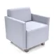 Original Wood Seating DUN CHAIR Fully Upholstered Chaise with Wood Legs 1 image