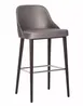 Original Wood Seating LUXE B ALYSSA GR8 Upholstered Bar Stool with Curved Back and Wood Frame 1 image