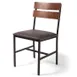 Original Wood Seating M40B P7/COM Kuma Bar Stool, 2-Piece Ash Wood Back, Upholstered Seat, Metal Frame, Footrest 1 image