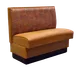 Original Wood Seating PB-S-48 Single Booth, 48L, Upholstered Seat & Back, Plywood & Solid Wood Frame 1 image