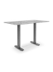 Original Wood Seating SOL-T3048 Rectangular 30x48 Aluminum Outdoor Restaurant Table, Anthracite Steel Base 1 image